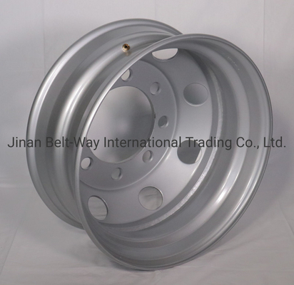 Custom Wide Range Steel Heavy Duty Truck Wheel Rim untuk Pengangkutan Berat