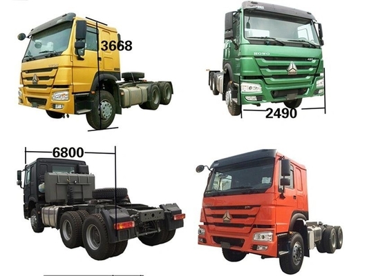 Desain Ban Tanpa Tabung Digunakan Sinotruk HOWO 371 Truk Kepala Traktor Dump Truck dengan Diskon