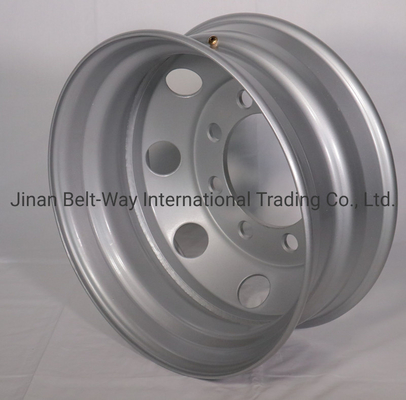 Custom Steel Heavy Duty Truck Wheel Rim dengan Sertifikasi ISO9001 dan Desain Khusus