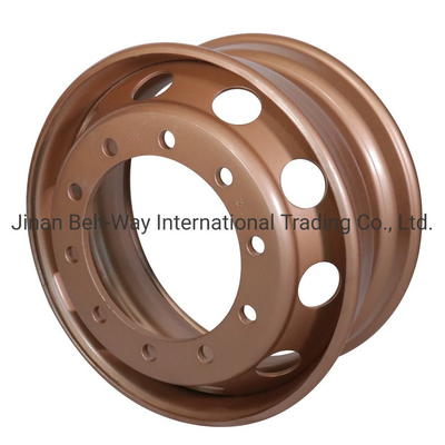 Steel Heavy Duty Truck Wheel Rim ISO9001 Bersertifikat dan Pembayaran Dukungan dalam USD