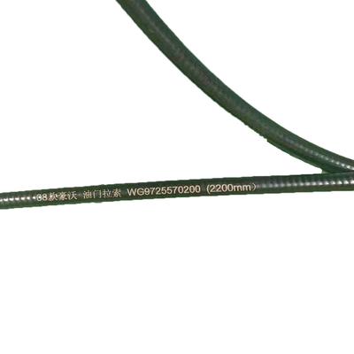 Aplikasi truk HOWO kabel akselerator Wg9725570200 2,2m panjang untuk sistem pengemudi roda