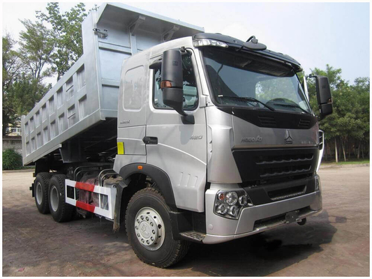 25 Ton Sinotruk HOWO Dump Truck dengan Dimensi 5800*2300*1500 dan Kapasitas Mesin&gt;8L