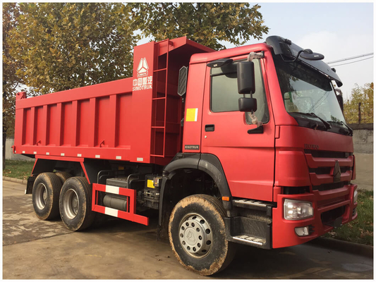 25 Ton Sinotruk HOWO Dump Truck dengan Dimensi 5800*2300*1500 dan Kapasitas Mesin&gt;8L