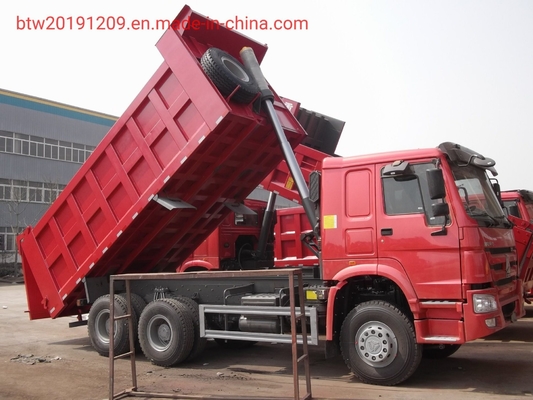 Gaya Angkat Depan 6X4 336 371 Tipper Sinotruck HOWO Dumper Truck dengan Kapasitas Tinggi