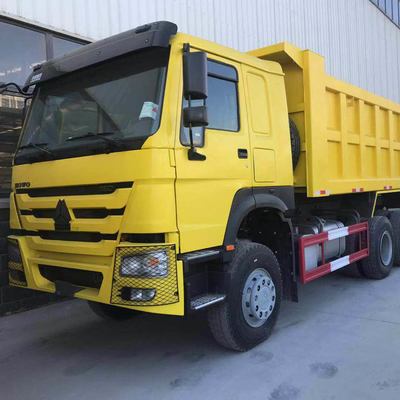 Truk dump Kapasitas muatan 21-30t Truk Sino digunakan 336HP HOWO 10 Roda Tipper 6X4 untuk Afrika