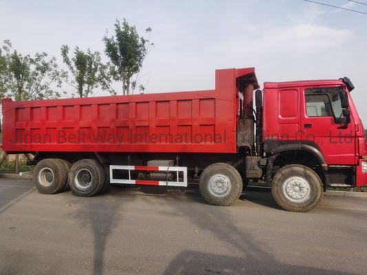 HOWO 12 Roda 8*4 60ton Truk Pengeboran Truk Tipper 8*4 untuk Pengangkutan Tugas Berat