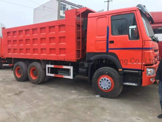 351-450hp HOWO 6X4 16 20 Meter Kubik 10 Wheel Tipper Truck dengan Desain Ban Tubeless