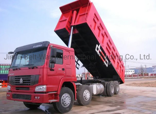 351-450hp HOWO 6X4 16 20 Meter Kubik 10 Wheel Tipper Truck dengan Desain Ban Tubeless