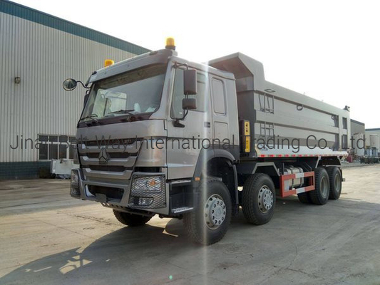 Second hand 7.3m HOWO Diesel Dump Truck 8*4 371HP dalam waktu pengiriman yang diperkirakan