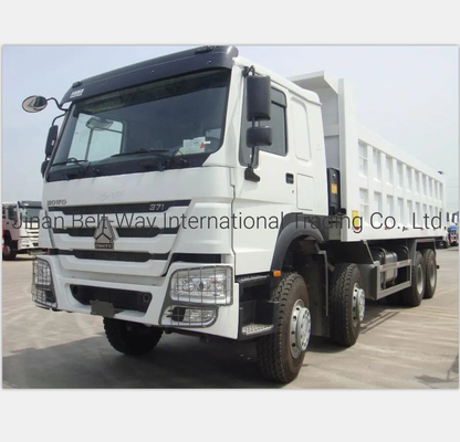 Second hand 7.3m HOWO Diesel Dump Truck 8*4 371HP dalam waktu pengiriman yang diperkirakan