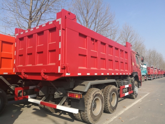 Sinotruk HOWO Truk Pengeboran Truk Tipper Berat 5800*2300*1500mm dengan Konsumsi