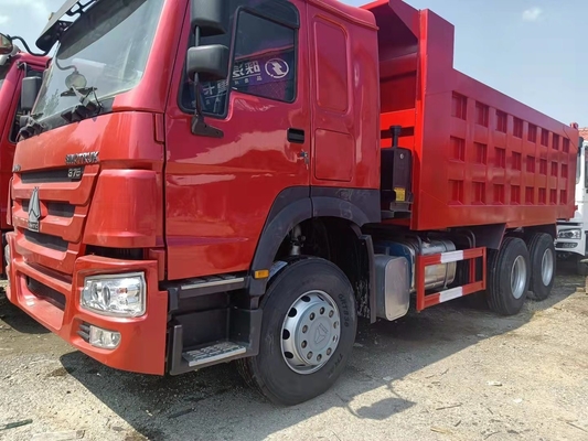 Desain ban tanpa tabung Sinotruk HOWO 336-380HP Truk dump dengan tenaga kuda 351-450hp