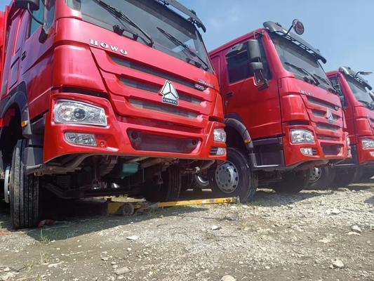 Desain ban tanpa tabung Sinotruk HOWO 336-380HP Truk dump dengan tenaga kuda 351-450hp