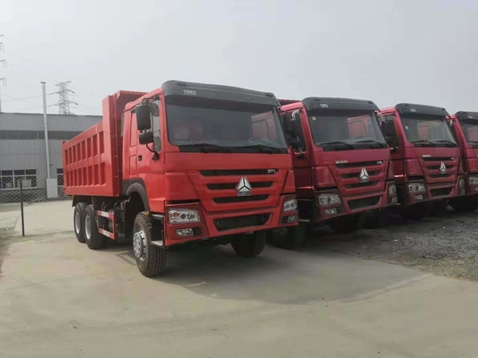 Setelah Dumping Heavy Duty 336-375 HP Dikonsumsi Dump Truck 6 * 4 Tipper dengan Kapasitas Mesin&gt; 8L