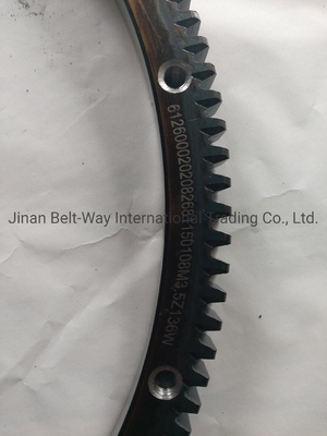 Bagian-bagian dari sistem kemudi Flywheel Ring Gear 612600020208 untuk Sinotruk HOWO Truck Engine