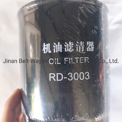 Truk suku cadang Filter minyak Rd-3003 Filter hitam dengan perkiraan waktu pengiriman