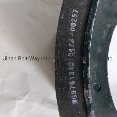 Sinotruk HOWO Truk Brake Shoes Wg9761340104-3 dengan Bagian Sistem Penggerak Poros Depan