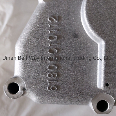 Sinotruk HOWO Truck Weichai Oil Cooler Cover 61800010112 untuk Baterai Sistem Listrik