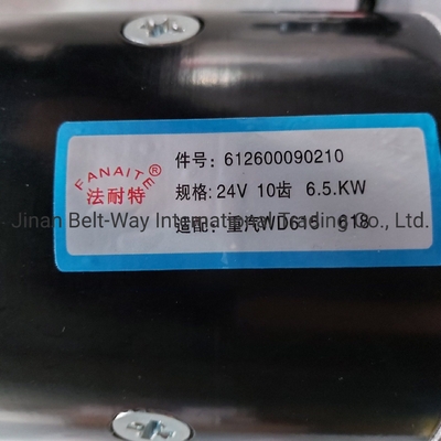 Sinotruk HOWO truk suku cadang starter motor 612600090210 Pembayaran dukungan dalam USD