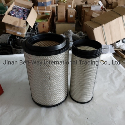 100% Uji standar truk suku cadang filter udara K2841PU untuk Sinotruk HOWO truk