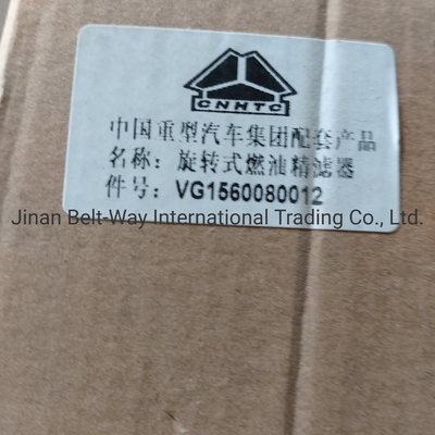 Sinotruk HOWO truk suku cadang truk suku cadang spiral diesel filter halus Vg1560080012