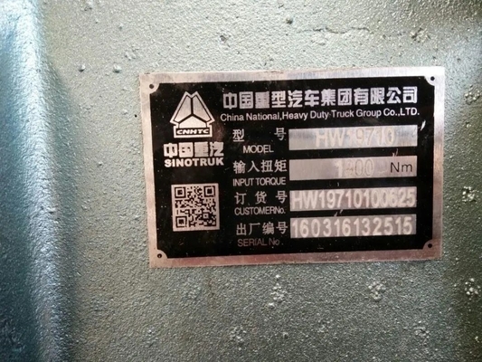 Mesin Weichai 612601080397 Hw19710 Truk Sino HOWO Bagian Truk Transmisi Hw19710090610